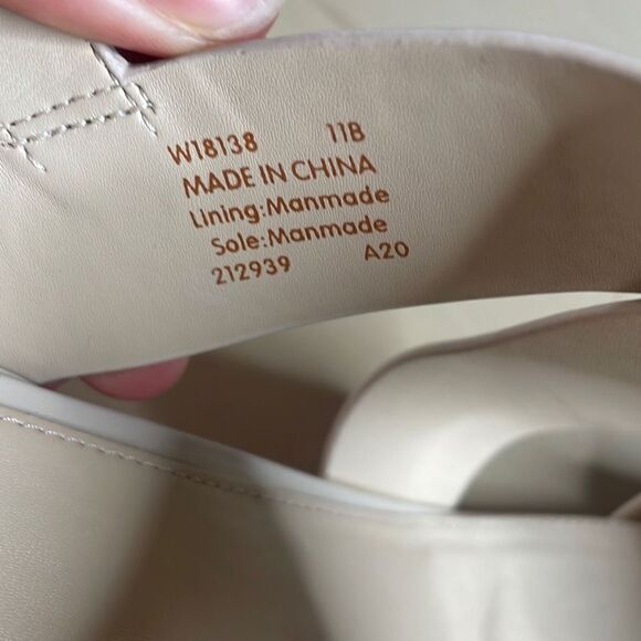 Cole Haan Cynthia Block Heel Sandal Leather W18138 Pumice Stone 11 - Picture 12 of 12